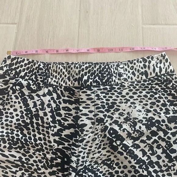 Calvin Klein Black and White Animal Print Shorts - Picture 8 of 9